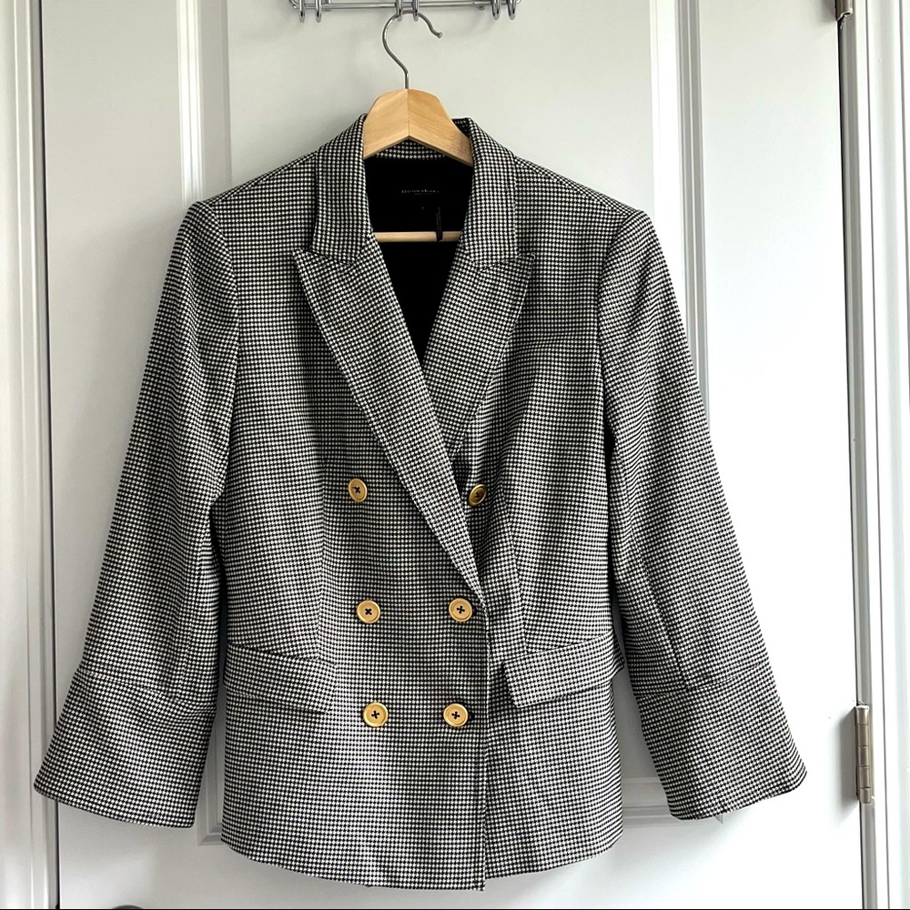 Donna Karan S York Houndstooth Blazer